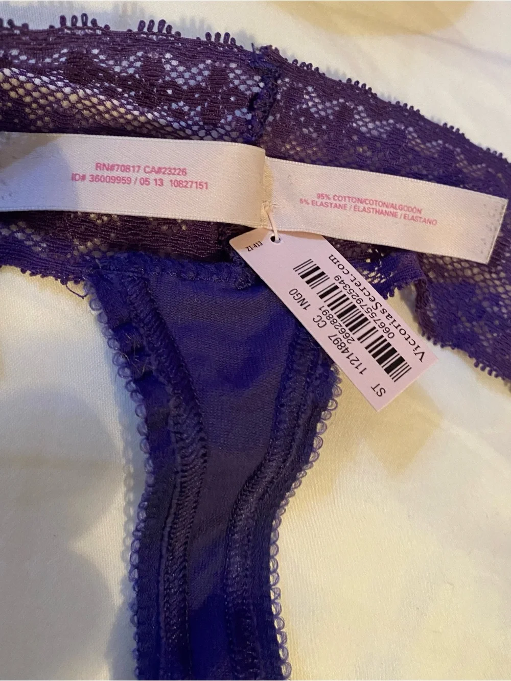 Victoria’s Secret NWT-D VTG ‘13 M Purple LoRise Tanga Thong Cheeky Bikini Panty
